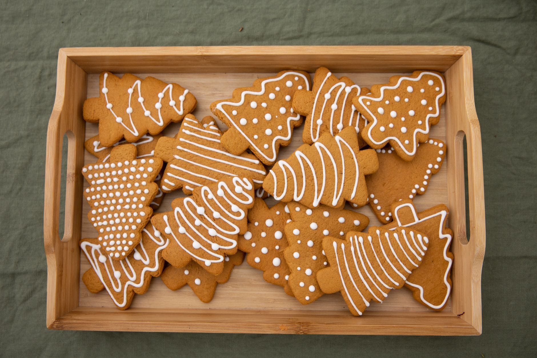 Decorated gingerbread biscuits