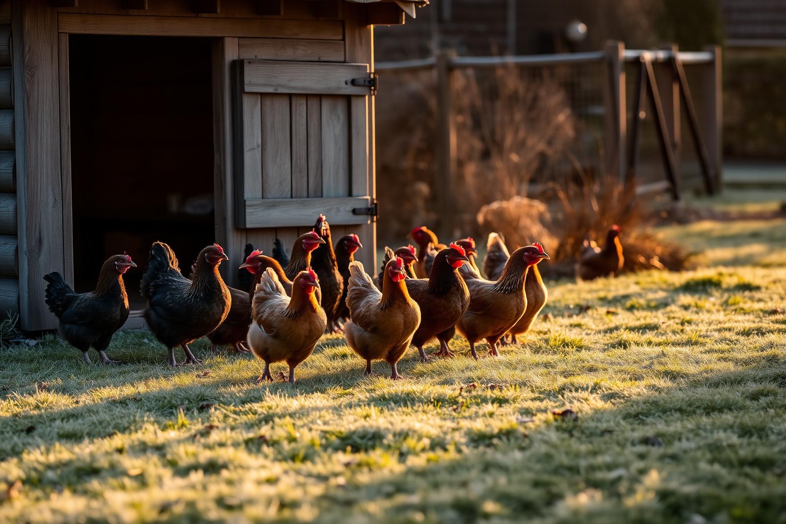 Khaki Campbell and Indian Runner ducks in a garden