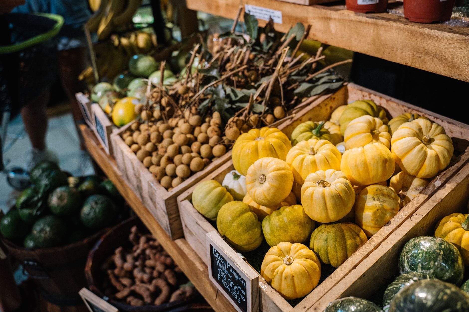 Crates of abundant harvested produce